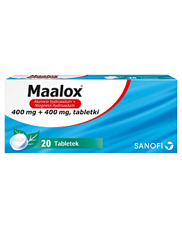 Maalox 400 mg + 400 mg 20 tabl.