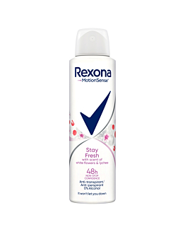 Rexona Deo Spray White, Antyperspirant, Flowers&Lychee 