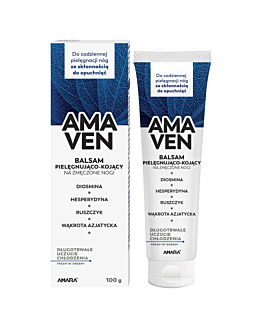 Amaven, Balsam pielęgnująco-kojący na zmęczone nogi, 100 g