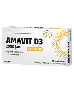 Amavit D3 2000 j.m., 60 kapsułek