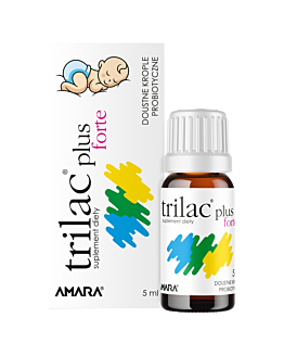 Trilac Plus Forte, Doustne krople probiotyczne, 5 ml