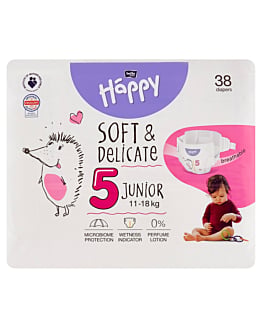 Bella Baby Happy Soft & Delicate Pieluszki Junior 38 szt.