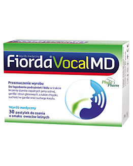 Fiorda Vocal Md Smak owoców leśnych, Pastylki do ssania