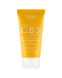 Ziaja Witamina C.B3 Niacynamid Naturalnie nawilżamy Nocny krem-maska do twarzy 50ml