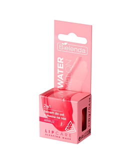 Bielenda Lip Care Sleeping Mask Watermelon 2in1 - maschera per labbra 10 g
