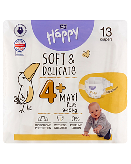 Bella Happy Soft & Delicate Pieluszki Maxi Plus