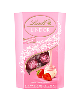 Lindt Lindor Strawberry & Cream Cornet 200 g