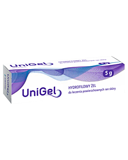 UniGel Hydrofilowy żel do leczenia powierzchownych ran skóry, 5 g