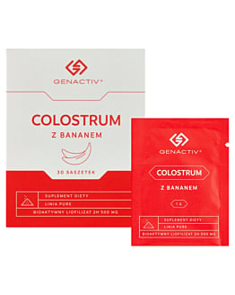 Genactiv Colostrum z Bananem Preparat wzmacniający odporność Proszek