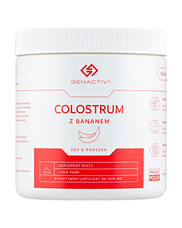 Genactiv Colostrum z Bananem Preparat wzmacniający odporność Proszek