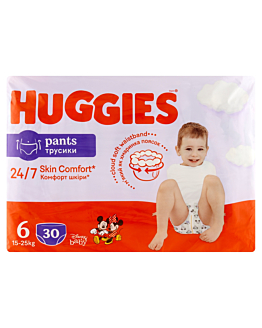 Huggies Little Movers Pants 6 Pieluchomajtki 30 szt.
