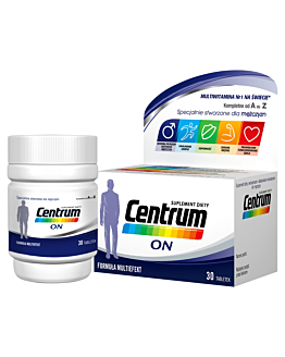 Centrum On 30, Zestaw witamin i minerałów, Tabletki