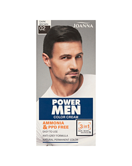 Joanna Power Man Color Farba do włosów 02 Dark Brown