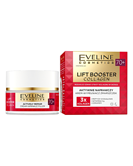 Eveline Lift Booster Collagen, Krem do twarzy 70+ 