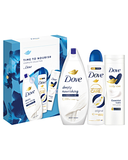 Dove Zestaw For Women Eco5 var.1 (Shower Gel Deeply nour.+ Body Lotion + Original Deo)