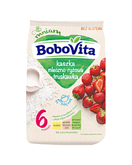 Bobovita Kaszka mleczno-ryżowa Truskawka po 6 m-cu 