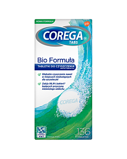 Corega Tabs Bio Formula, Tabletki rozpuszczalne do czyszczenia protez zębowych