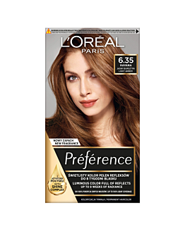 L’Oréal  Preference Farba do włosów 6.35 Jasny Bursztyn