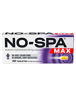 No-Spa MAX tabletki powlekane 80 mg, 20 tab.