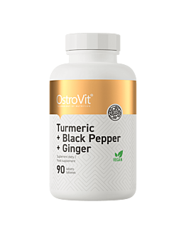 OstroVit Kurkumina + Czarny Pieprz + Imbir 90 tabs
