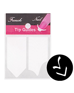 Allepaznokcie Samoprzylepne Paski Do French Manicure Nr 03 25 szt.