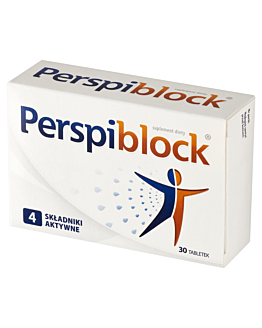 Perspiblock, Suplement diety ograniczający potliwość, Tabletki