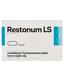 Restonum LS, Preparat wspierający funkcjonowanie mięśni, Tabletki