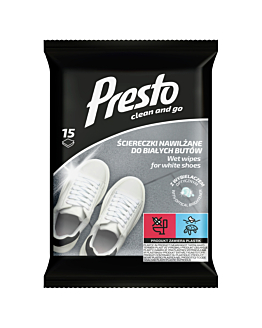 Presto Clean Per Scarpe Bianche - Panni per la Pulizia 15 pz