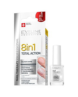 Eveline Cosmetics Nail Therapy Odżywka do paznokci 8w1 Silver