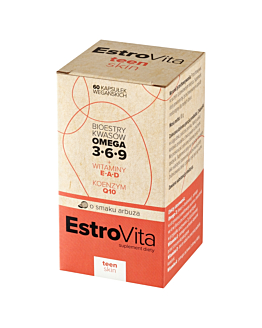 Estrovita Teen Skin, Kwasy omega-3-6-9, Kapsułki