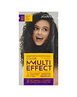 Joanna Multi Effect Color 011 Kawowy brąz Szamponetka koloryzująca