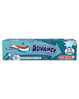 Aquafresh Advance Pasta do zębów dla dzieci 9-12 lat 