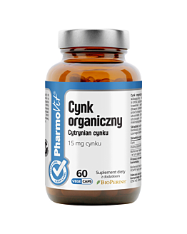 PharmoVit Clean Label Cynk organiczny 15 mg Kapsułki