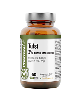 PharmoVit Clean Label Tulsi 2% Kwasy ursolowe kapsułki