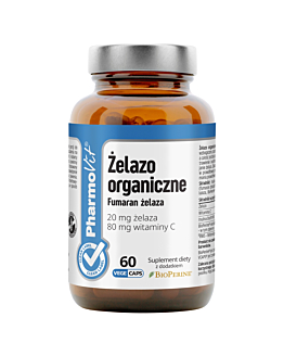 PharmoVit Clean Label Żelazo organiczne Kapsułki