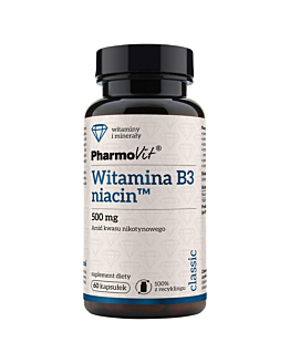 PharmoVit Classic Witamina B3 Niacyna 500 mg Kapsułki