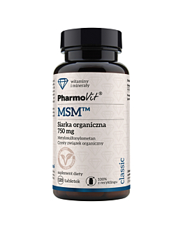 Pharmovit Classic MSM Siarka Organiczna 750 mg tabletki 
