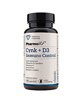 PharmoVit Classic Cynk+D3 Immuno Control Kapsułki
