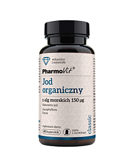 PharmoVit Classic Jod organiczny z alg morskich 150 mcg Kapsułki