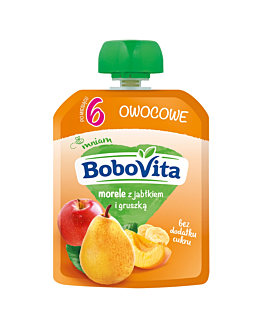 Bobovita Mus Morele z Jabłkiem i Gruszką Po 6 Miesiącu