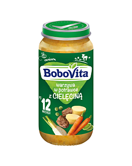 Bobovita Obiad Warzywa w Delikatnej Potrawce z Cielęciną