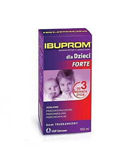 Ibuprom dla Dzieci Forte zawiesina doustna 200 mg/5ml, 100 ml