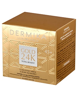 Dermika Luxury Gold 24k Luksusowy krem Elikris Młodości 45+ dzień/noc