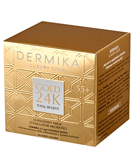 Dermika Luxury Gold 24k Luksusowy krem Stymulator Młodości 55+ dzień/noc