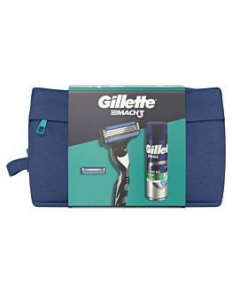 Gillette Zestaw (Maszynka Mach3+ 1 otrze + żel Series 200 ml + kosmetyczka)