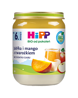 Hipp BIOJabłka i Mango z Twarożkiem