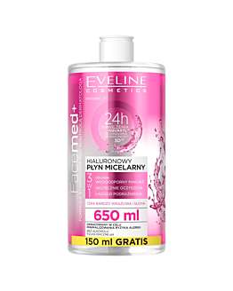 Eveline Facemed Płyn micelarny hialuronowy 3w1