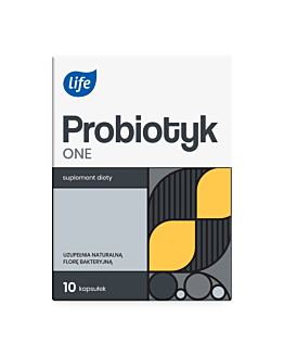Life Probiotyk One, Suplement diety zawierający żywe kultury bakterii, Kapsułki
