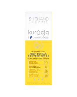 SheHand Trattamento con 7 Ceramidi Crema Protettiva Leggera per le Mani SPF20 75ml