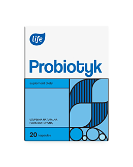 Life Probiotyk, Suplement diety zawierający żywe kultury bakterii, Kapsułki